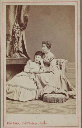 Bildnis von Lotte Hegewisch (1822-1903) und Marianne von Witzleben (1846-)