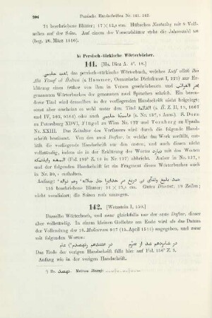 b) Persisch-türkische Wörterbücher
