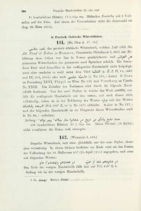 b) Persisch-türkische Wörterbücher