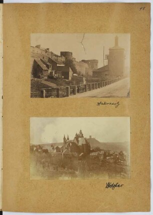 Burg, Andernach / Dom, Wetzlar: Ansichten (aus: Skizzen- und Fotoalbum 8)