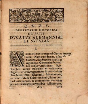 Fata Dvcatvs Alemanniae Et Sveviae Ex Antiqvis Historiae Germanicae Monvmentis Breviter Exposita