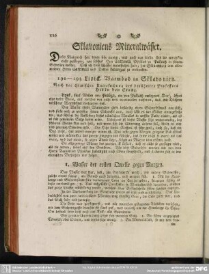 Sklavoniens Mineralwässer