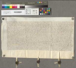 Heinrich von Kendenich reversiert als Amtmann von Kempen. Mitsiegler: Lutter Quade, Heinrich von Dadenberg.