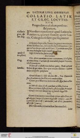 Collatio Latin. et Graec. Locvtionvm