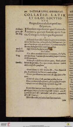Collatio Latin. et Graec. Locvtionvm