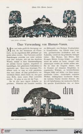 Über Verwendung von Blumen-Vasen