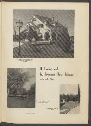 El chalet del Sr. Gregorio Ruiz Salinas en la calle Potosí - [Fotografías]