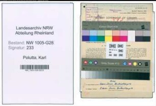 Entnazifizierung Karl Polutta , geb. 28.04.1903 (Postaufseher)
