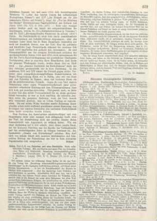 571-572 [Rezension] Soden, Hermann von, Palästina und seine Geschichte