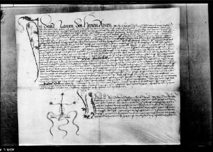 Erzherzogin Mechthild und Graf Ebehrard V. bestätigen den Verkauf des Walds Eichholz WR 12 366.