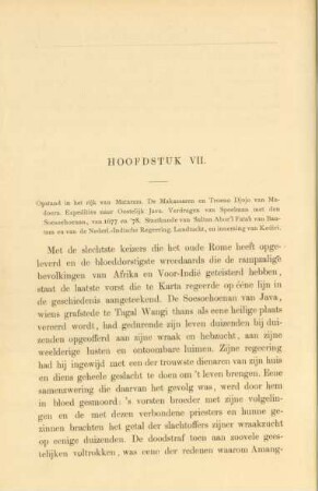 Hoofdstuk VII. Opstand in het rijk van Mataram ...
