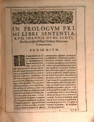 Petri Posnaniensis ... Commentaria in primum librum Sententiarum fratris Joannis Duns Scoti