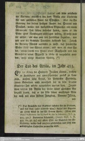 Der Tod des Attila, im Jahr 453