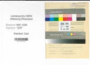 Entnazifizierung Carl Kierdorf , geb. 14.04.1891 (Angestellter)
