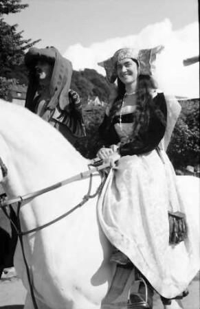 Waldshut: 500. Waldshuter Chilbi; Reiterpaar