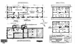 Ummendorf: Empfangsgebäude Verwaltungsgebäude Grundrisse UG,EG,1.OG,DG