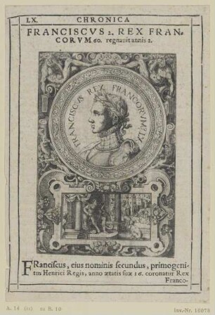 Bildnis des Franciscvs 2. Rex Francorvm