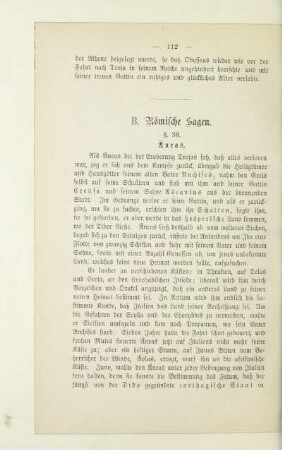 B. Römische Sagen