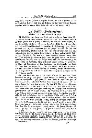 Zum Artikel: "Seminarreform" : Gedanken einer alten Lehrerin