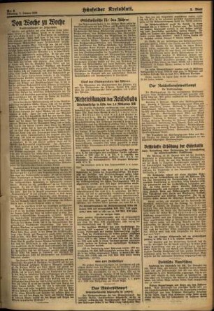 Zweite Ausgabe vom Dienstag, den 07. Januar 1936.