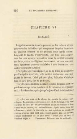 Chapitre VI Égalité