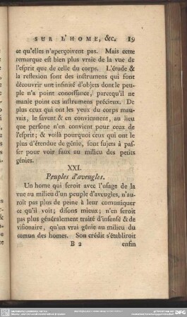XXI. Peuples d´aveugles