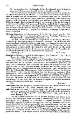 252-253, Mitteilungen aus dem königlichen Materialprüfungsamt zu Großlichterfelde West. 1911 / Jahresbericht 1912 des Kgl. Materialprüfungsamtes der technischen Hochschule zu Berlin. 1913