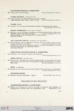 Französische Meister (Nr. 707-732)
