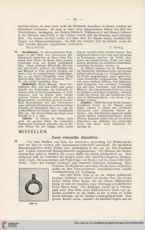 2: Zwei römische Amulette