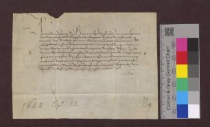 Herzog Sigismund von Österreich präsentiert für die St. Katharinen-Kapelle bei Endingen den Priester David Medici.