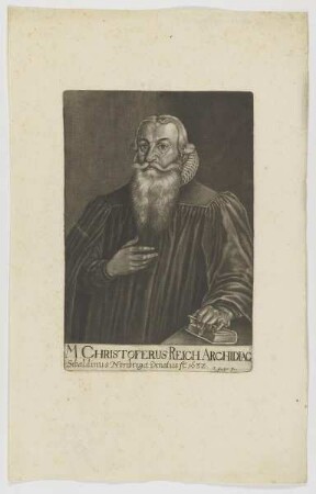 Bildnis des Christopherus Reich