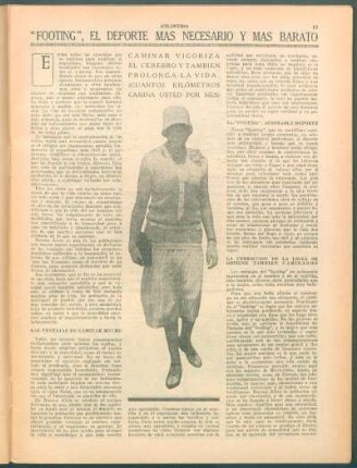 "Footing", el deporte más necesario y más barato