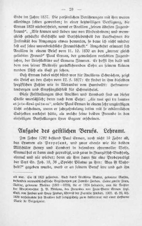 Aufgabe des geistlichen Berufs. Lehramt