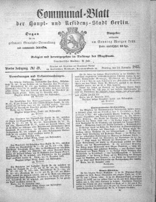 1863,49: No. 49, 29. November 1863