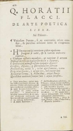 De Arte Poetica.