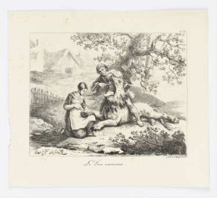 Le Lion amoureux, Blatt 26 der Folge "La Fontaines Fabeln"