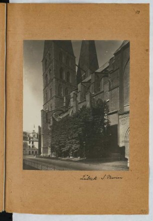 Marienkirche, Lübeck: Ansicht (aus: Skizzen- und Fotoalbum 25)