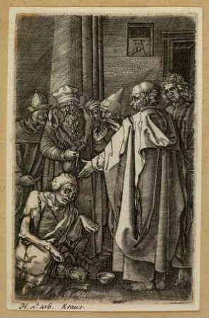 Petrus und Johannes heilen den Lahmen