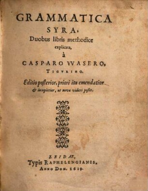 Grammatica Syra