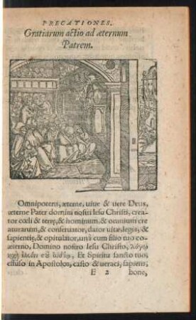 Gratiarum actio ad aeternum Patrem.