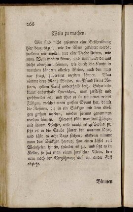Wein zu machen. - Neue Methode, innländischen Zucker zu machen.
