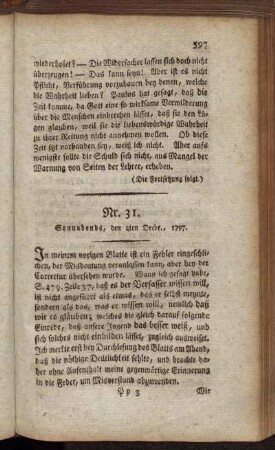 Nr. 31. Sonnabends, den 2ten Decbr., 1797.