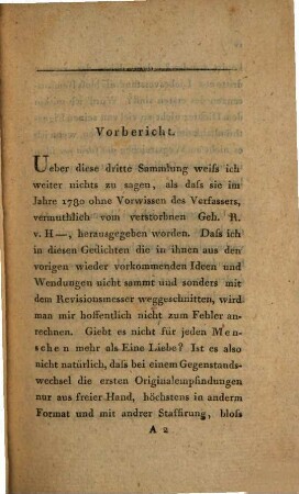 Natürlichkeiten der sinnlichen und empfindsamen Liebe, 3