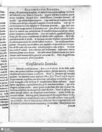 Consideratio Secunda
