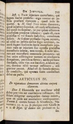 733-743, Articulus IV