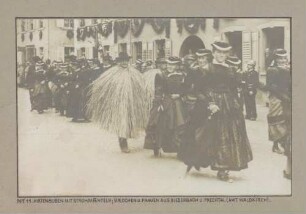Hirtenjungen mit Strohmäntlein sowie Mädchen und Frauen aus Biederbach und Prechtal (Amt Waldkirch)