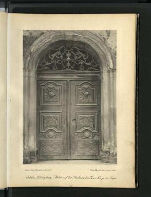Schloss Ludwigsburg. Portal auf der Nordseite des Neuen Corps de Logis