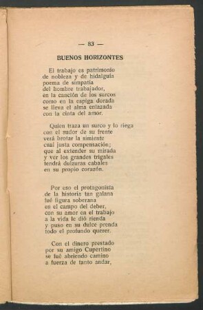 Buenos horizontes
