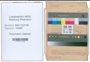 Entnazifizierung Dietrich Ruhrmann , geb. 05.08.1898 (Lehrer)