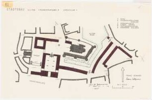 Städtebau, Stegreifaufgabe 2 Sommersemester 1932: Lageplan 1:1000